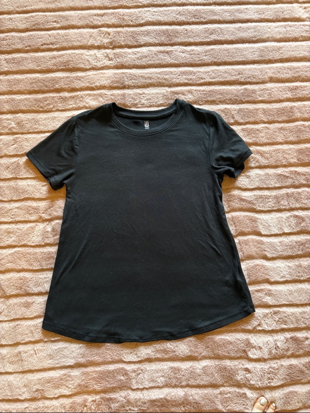 Ideology Girls Black Short Sleeve Crewneck Tee size M